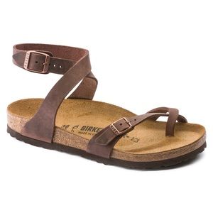 NIB Birkenstock Yara Habana Oiled Leather Regular Width Size 38